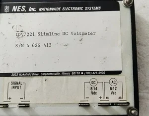 Weschler NES Instruments IDV7221 Slimline DC Voltmeter Transducer Controller