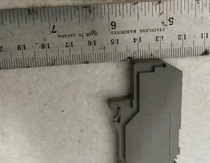Wago 281-683 3Conductor Disconnect Terminal Block 4 mm² 400V Cage Clamp Gray