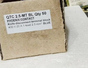 Phoenix Contact QTC 2.5-MT Knife Disconnect Terminal Block Cage Clamp 300V 10A B
