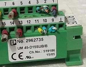 Phoenix Contact UM 45-D15 D9 Interface Module Controller Transmitter Tranduce