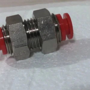 SMC Bulkhead Union 1/4 Inch KQE07 Pneumatic Fitting Transmitter Transducer