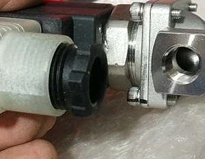SMC VXZ2232G 2Port 1/4 Inch 220V SS Solenoid Media Valve Transducer Transmitter