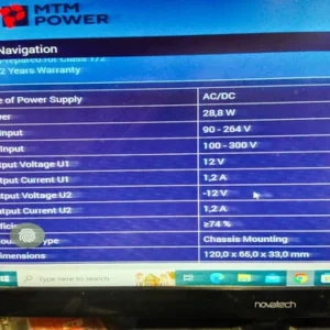 MTM Power PCMA30 D12 Power Supply 264VAC 12VDC Controller Transmitter Transducer