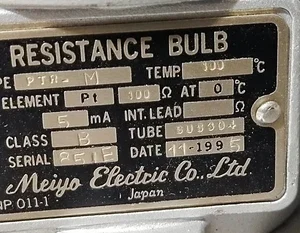 Terasaki Meiyo PTR-M RTD Pt100 Temperature Sensor 230MM Transducer Transmitter