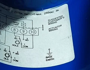 Ginice GQ-004-1122 Tor 4kgf 95-245V Electric Actuator Rotary 1/4 Turn Controller